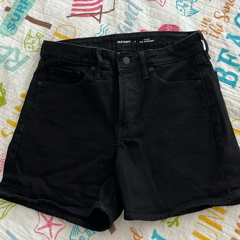 Old Navy Black Denim Shorts